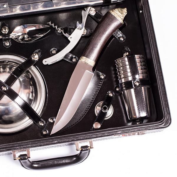 Подарочный набор для пикника «Премьер-2» (6 персон, в черном оформлении) AKSO 126КИ6-ЧЕР-2 АКСО, Артикул: 126КИ6-ЧЕР-2 фото №1