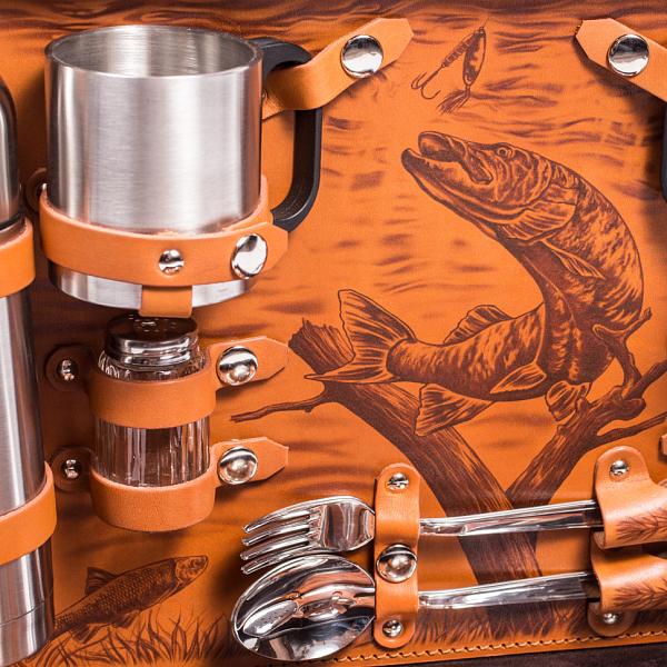 Подарочный набор для пикника «Рыбацкий» (2 персоны) AKSO 129КИ2-П АКСО, Артикул: 129КИ2-П фото №1