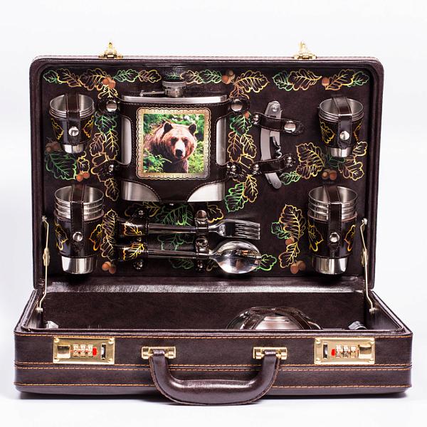 Подарочный набор для пикника «Медведь» (6 персон) AKSO 145ИИ6 АКСО, Артикул: 145ИИ6 фото №1