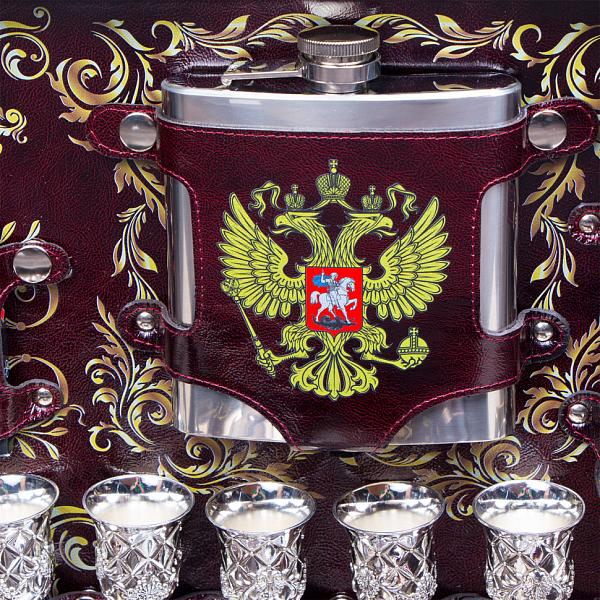 Шашлычный набор подарочный для пикника «Дорожный» бордо (на 6 персон) AKSO 118КИ6-П АКСО, Артикул: 118КИ6-П фото №1