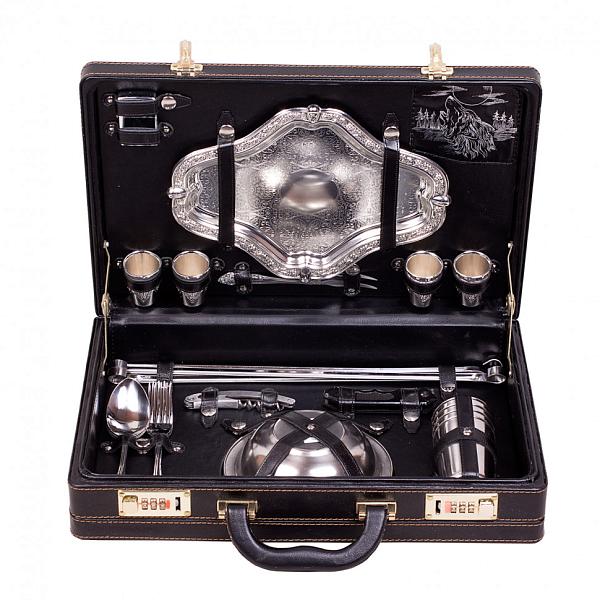 Шашлычный набор подарочный для пикника «Турист» (на 4 персоны) AKSO 128КИ4 АКСО, Артикул: 128КИ4 фото №1