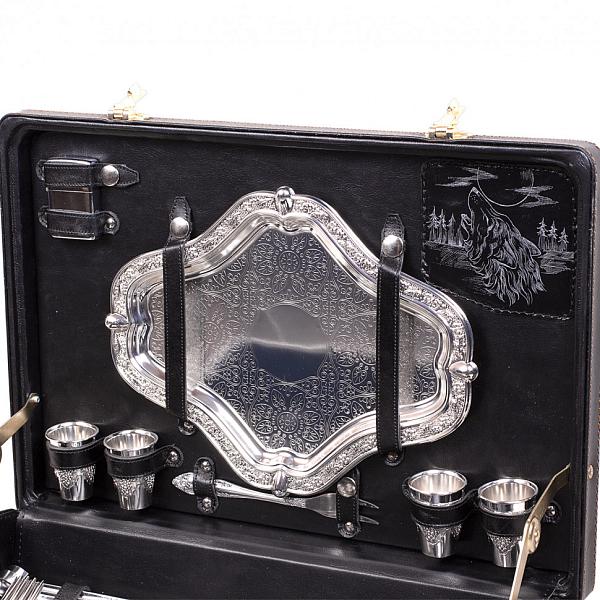 Шашлычный набор подарочный для пикника «Турист» (на 4 персоны) AKSO 128КИ4 АКСО, Артикул: 128КИ4 фото №1