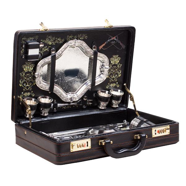 Шашлычный набор подарочный для пикника «Турист» (на 4 персоны) AKSO 128КИ4-П АКСО, Артикул: 128КИ4-П фото №1