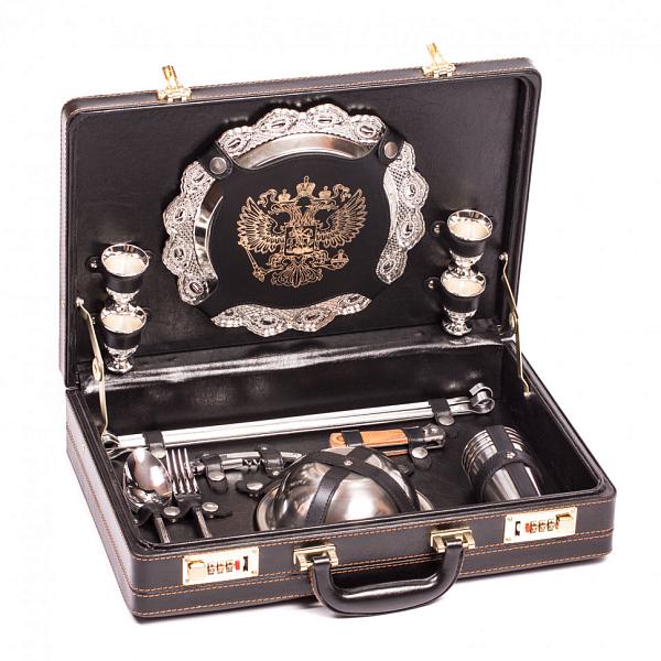 Шашлычный набор подарочный для пикника «Турист» (на 4 персоны) AKSO 128КИ4–2 АКСО, Артикул: 128КИ4–2 фото №1