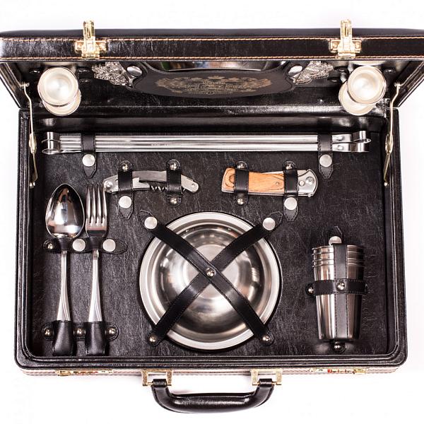 Шашлычный набор подарочный для пикника «Турист» (на 4 персоны) AKSO 128КИ4–2 АКСО, Артикул: 128КИ4–2 фото №1