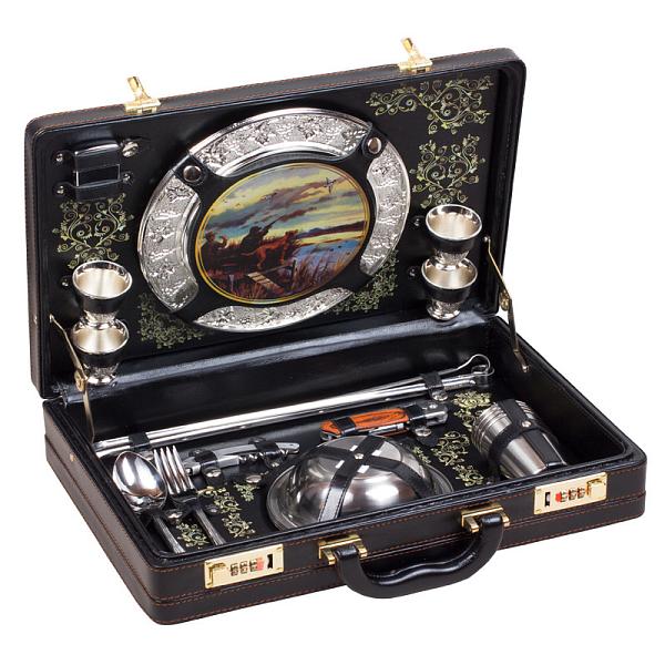 Шашлычный набор подарочный для пикника «Турист» (на 4 персоны) AKSO 128КИ4–2-П АКСО, Артикул: 128КИ4–2-П фото №1