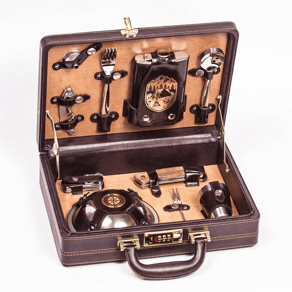 Шашлычный набор подарочный «На пикник» (на 4 персоны) AKSO 160ИИ4-Т АКСО, Артикул: 160ИИ4-Т фото №1