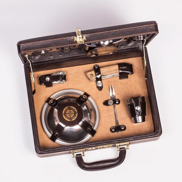 Шашлычный набор подарочный «На пикник» (на 4 персоны) AKSO 160ИИ4-Т АКСО, Артикул: 160ИИ4-Т фото №1