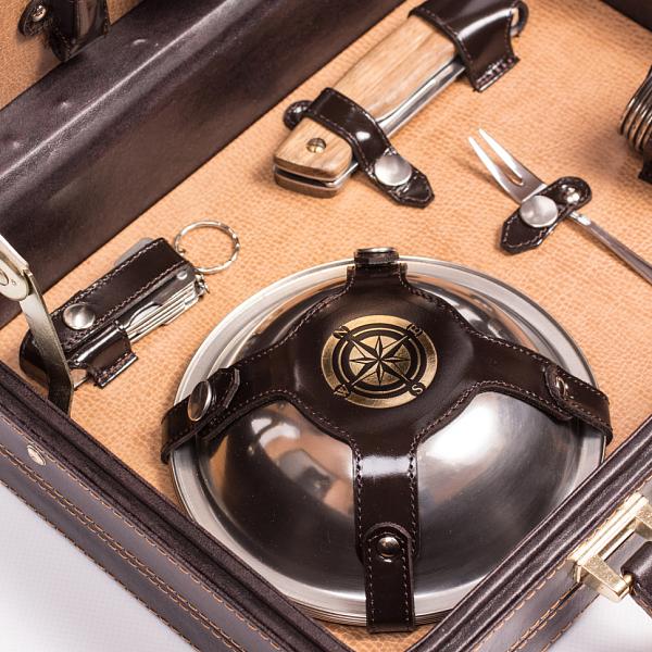 Шашлычный набор подарочный «На пикник» (на 4 персоны) AKSO 160ИИ4-Т АКСО, Артикул: 160ИИ4-Т фото №1