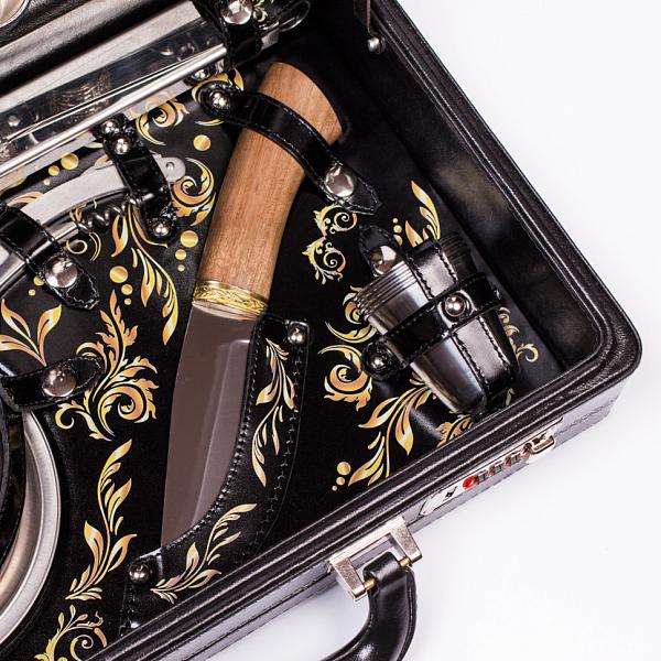 Шашлычный набор подарочный для пикника «Стиль» (на 4 персоны) AKSO 130КИ4-П АКСО, Артикул: 130КИ4-П фото №1