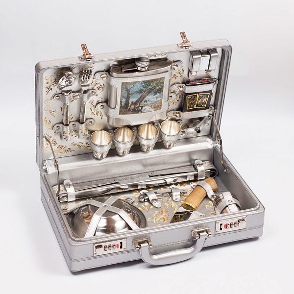 Шашлычный набор подарочный для пикника «Стиль» (на 4 персоны) AKSO 130КИ4-С-П АКСО, Артикул: 130КИ4-С-П фото №1