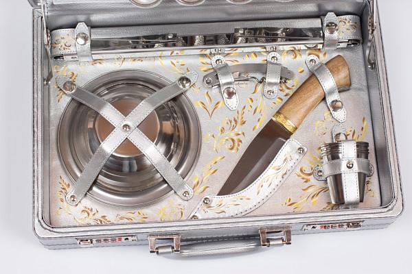 Шашлычный набор подарочный для пикника «Стиль» (на 4 персоны) AKSO 130КИ4-С-П АКСО, Артикул: 130КИ4-С-П фото №1