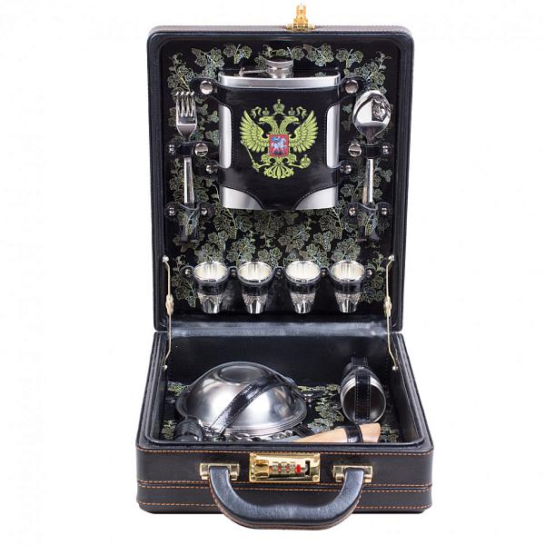 Подарочный набор для пикника «Коньячный» (4 персоны) AKSO 115КИ4-П АКСО, Артикул: 115КИ4-П фото №1