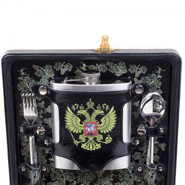 Подарочный набор для пикника «Коньячный» (4 персоны) AKSO 115КИ4-П АКСО, Артикул: 115КИ4-П фото №1