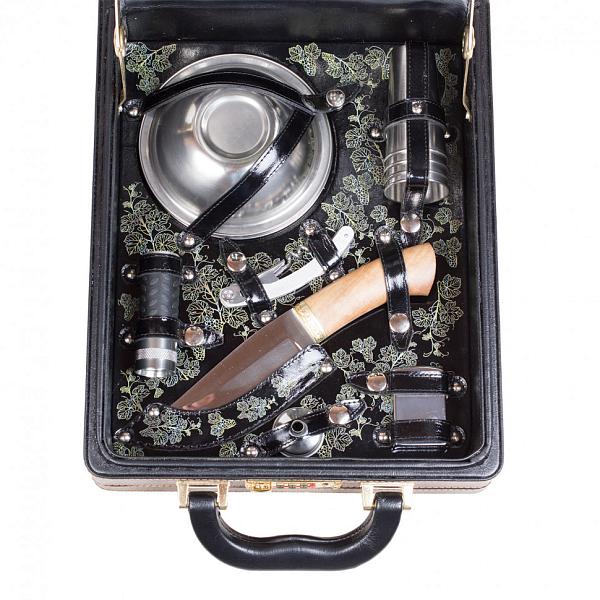 Подарочный набор для пикника «Коньячный» (4 персоны) AKSO 115КИ4-П АКСО, Артикул: 115КИ4-П фото №1