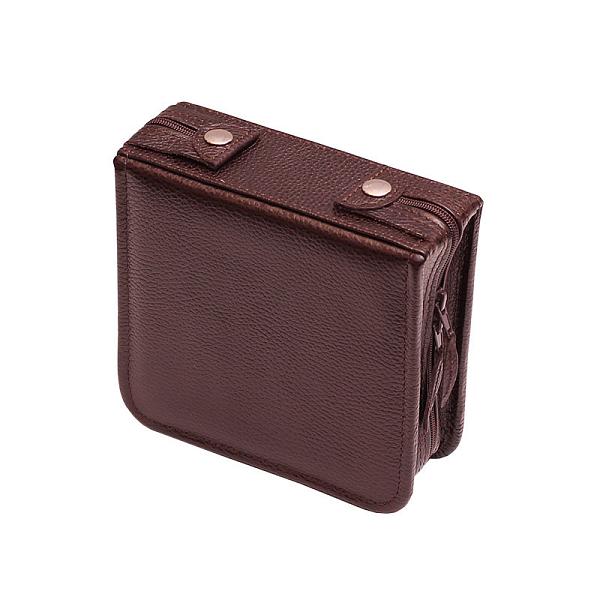 Подарочный дорожный набор в кожаной сумке (2 персоны) коричневый AKSO 202КК2 АКСО, Артикул: 202КК2 фото №1