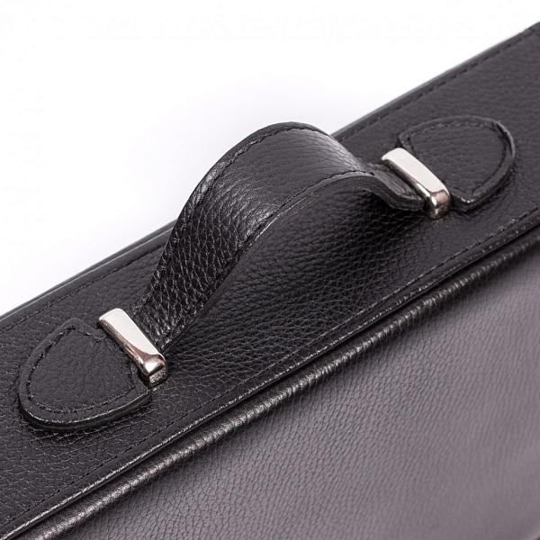 Подарочный дорожный набор в кожаной сумке (2 персоны) черный AKSO 204КК2 АКСО, Артикул: 204КК2 фото №1