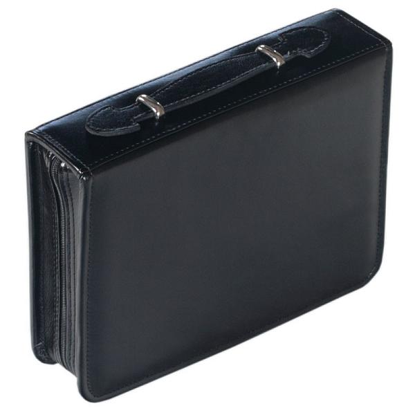 Подарочный дорожный набор в кожаной сумке (2 персоны) черный AKSO 206КК2 АКСО, Артикул: 206КК2 фото №1