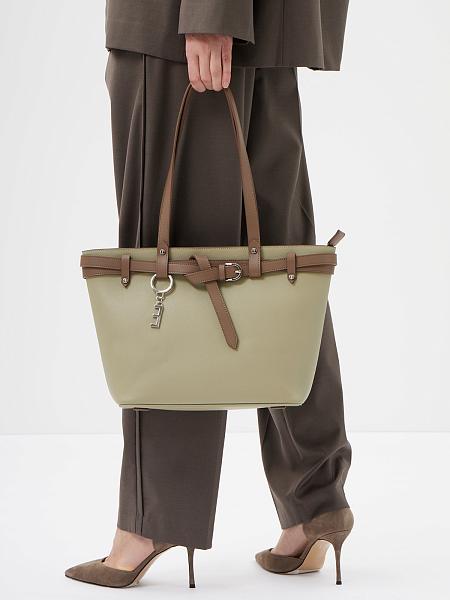 Сумка ELEGANZZA ZZ-50710 milk chocolate/pistachio Eleganzza, Артикул: ZZ-50710-01-00058411 фото №1