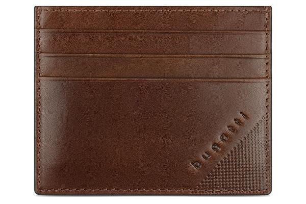 Портмоне для кредитных карт BUGATTI АРИСТОКРАТ | NOBILE, с защитой данных RFID, коричневое, натуральная воловья кожа, 10х0,3х8 см 49125007 BUGATTI, Артикул: 49125007 фото №1