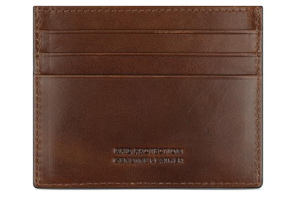 Портмоне для кредитных карт BUGATTI АРИСТОКРАТ | NOBILE, с защитой данных RFID, коричневое, натуральная воловья кожа, 10х0,3х8 см 49125007 BUGATTI, Артикул: 49125007 фото №1