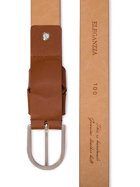 Ремень поясной ELEGANZZA Z-PL07 camel 80 Eleganzza, Артикул: Z-PL07-01-00036573 фото №1