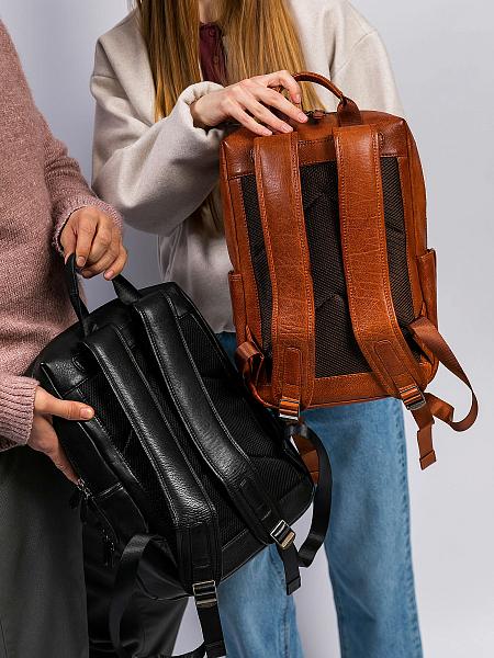 Рюкзак Dr. Koffer из натуральной кожи коричневый Dr.Koffer, Артикул: B402691-248-05 фото №1