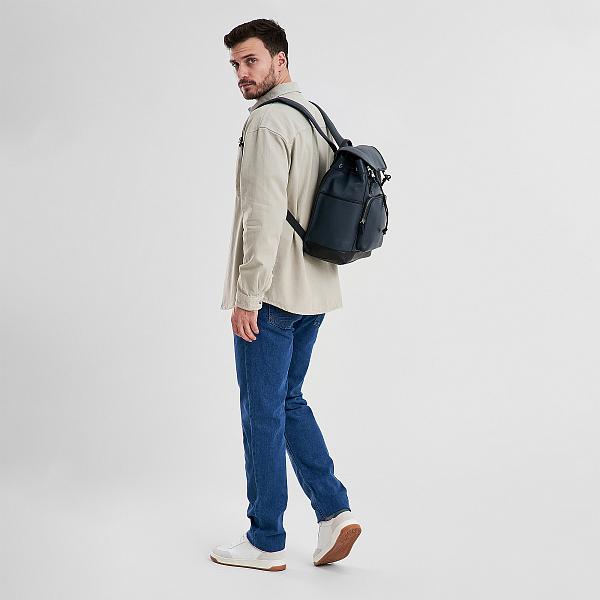 Рюкзак Dr.Koffer из натуральной кожи синий Dr.Koffer, Артикул: B402811-260-60-04 фото №1