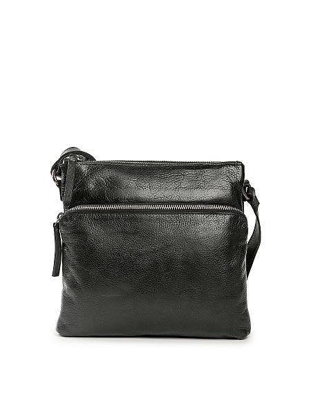 Сумка через плечо Dr.Koffer из натуральной кожи черная Dr.Koffer, Артикул: M402924-132-04 фото №1