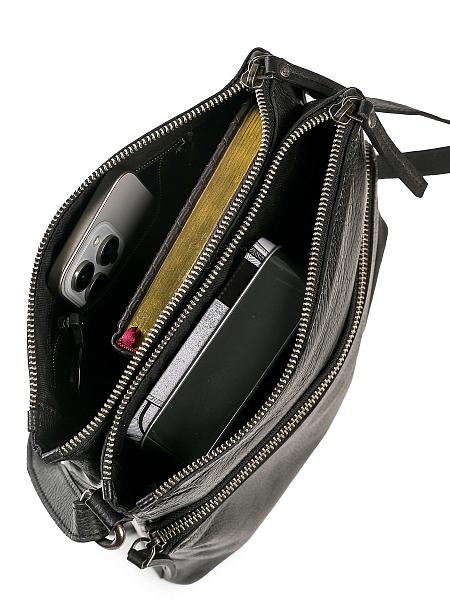 Сумка через плечо Dr.Koffer из натуральной кожи черная Dr.Koffer, Артикул: M402924-132-04 фото №1