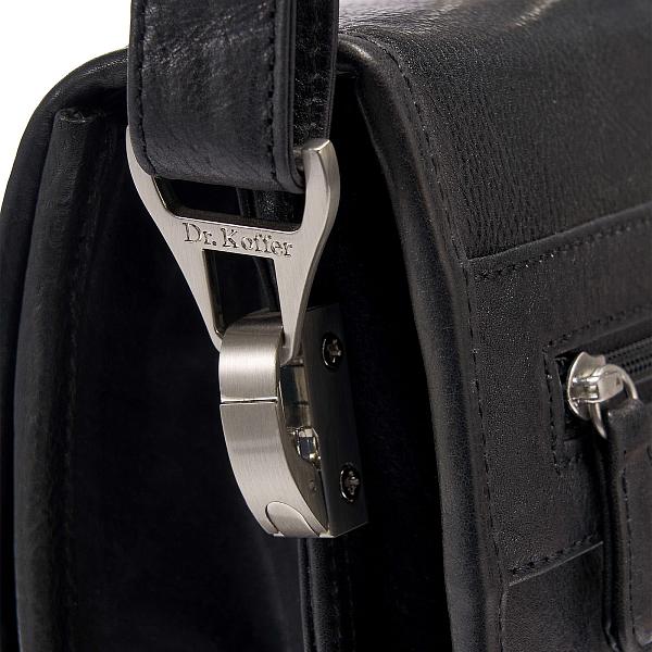 Портфель Dr.Koffer из натуральной кожи черный Dr.Koffer, Артикул: P402104-245-04 фото №1
