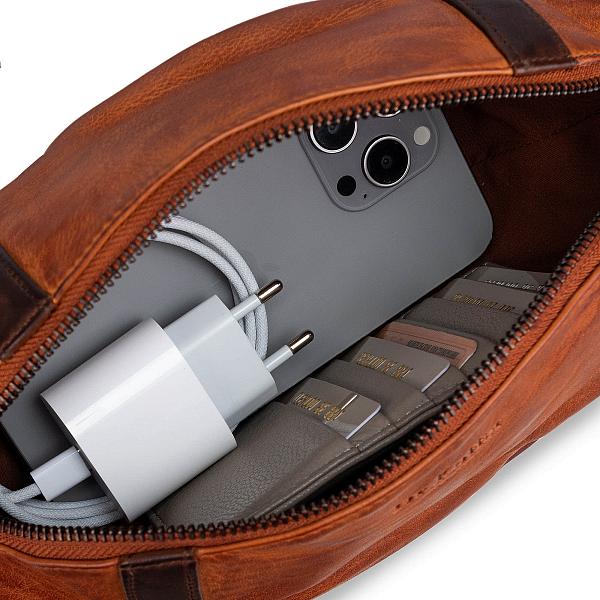 Несессер Dr.Koffer из натуральной кожи коричневый Dr.Koffer, Артикул: X280809-248-05_09 фото №1