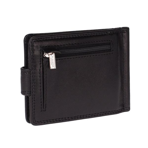 Зажим для денег Dr.Koffer из натуральной кожи черный Dr.Koffer, Артикул: X510199-245-04 фото №1