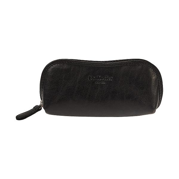 Футляр для очков Dr.Koffer из натуральной кожи чёрный Dr.Koffer, Артикул: X510401-245-04 фото №1