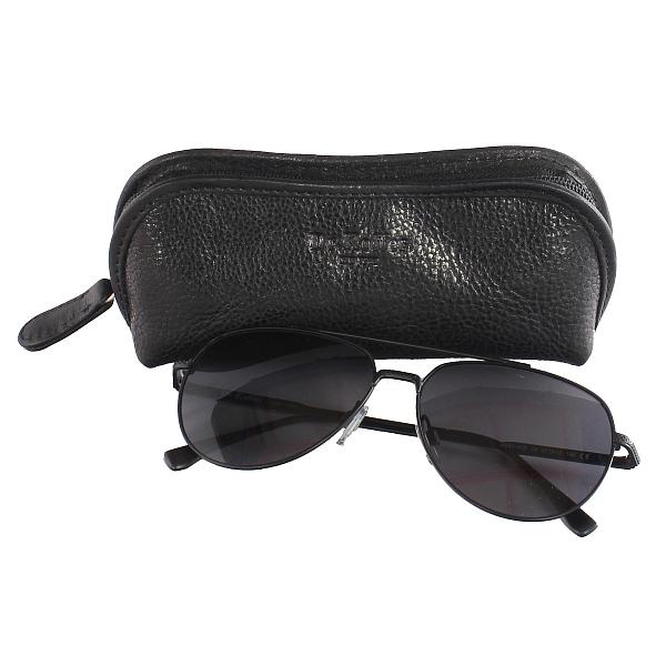 Футляр для очков Dr.Koffer из натуральной кожи чёрный Dr.Koffer, Артикул: X510401-245-04 фото №1