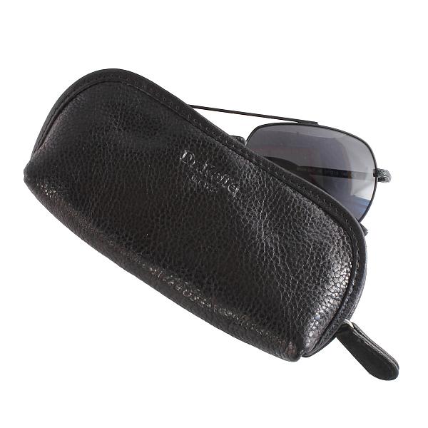 Футляр для очков Dr.Koffer из натуральной кожи чёрный Dr.Koffer, Артикул: X510401-245-04 фото №1