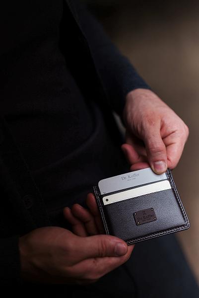 Кредитница Dr.Koffer из натуральной кожи черная Dr.Koffer, Артикул: X510445-200-04 фото №1