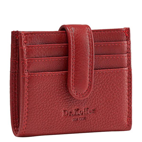 Кредитница Dr.Koffer из натуральной кожи красная Dr.Koffer, Артикул: X510457-41-12 фото №1