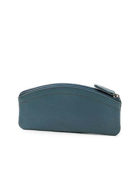 Футляр для очков Dr.Koffer из натуральной кожи голубой Dr.Koffer, Артикул: X510487-44-70 фото №1