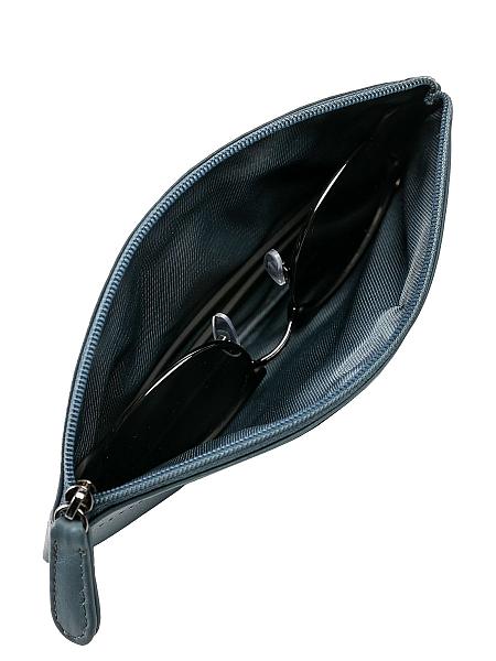 Футляр для очков Dr.Koffer из натуральной кожи голубой Dr.Koffer, Артикул: X510487-44-70 фото №1