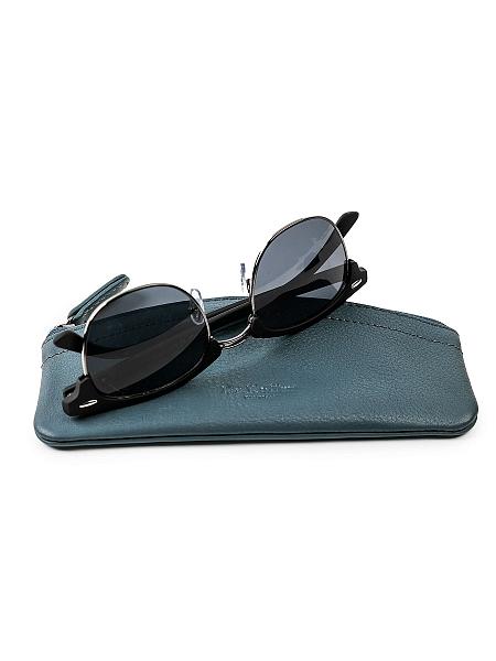 Футляр для очков Dr.Koffer из натуральной кожи голубой Dr.Koffer, Артикул: X510487-44-70 фото №1