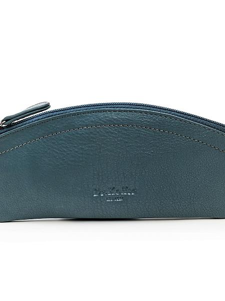 Футляр для очков Dr.Koffer из натуральной кожи голубой Dr.Koffer, Артикул: X510487-44-70 фото №1