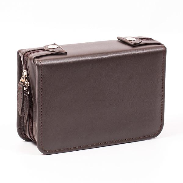 Подарочный дорожный набор в кожаной сумке (на 4 персоны) AKSO 210КК4 АКСО, Артикул: 210КК4 фото №1