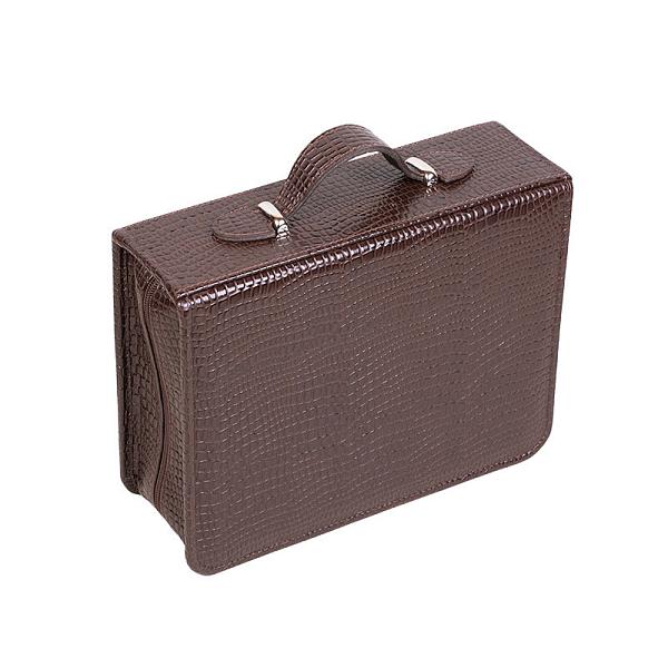 Подарочный дорожный набор в кожаной сумке (6 персон) AKSO 214КК6 АКСО, Артикул: 214КК6 фото №1