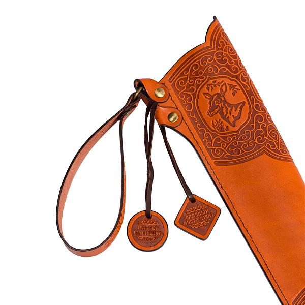 Подарочный набор шампуров 6шт. в чехле из натуральной кожи «Мастер шашлыка» AKSO 397КК6-ОТ АКСО, Артикул: 397КК6-ОТ фото №1