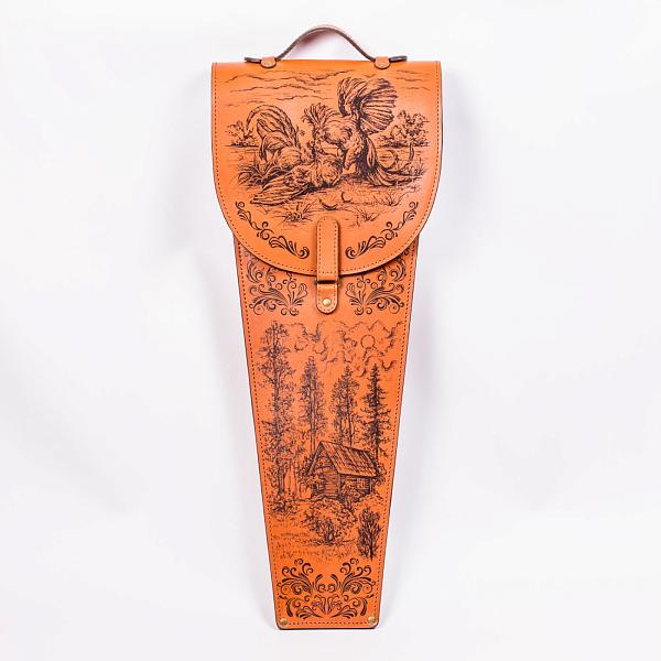 Шампура подарочные 6шт. в колчане из натуральной кожи с гравировкой изображения AKSO 376КК6-Г АКСО, Артикул: 376КК6-Г фото №1