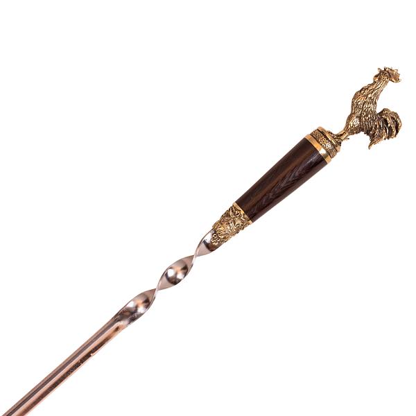 Шампура подарочные 6шт. в колчане из натуральной кожи с гравировкой изображения AKSO 376КК6-Г АКСО, Артикул: 376КК6-Г фото №1