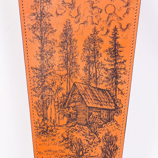 Шампура подарочные 6шт. в колчане из натуральной кожи с гравировкой изображения AKSO 376КК6-Г АКСО, Артикул: 376КК6-Г фото №1