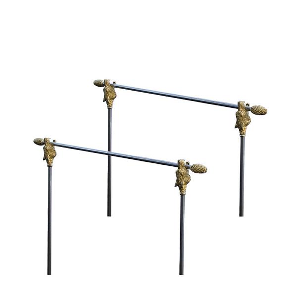 Подарочный мангал сборный из нержавеющей стали с декоративными наконечниками из латуни в чехле из натуральной кожи AKSO 360КМВ-Г АКСО, Артикул: 360КМВ-Г фото №1