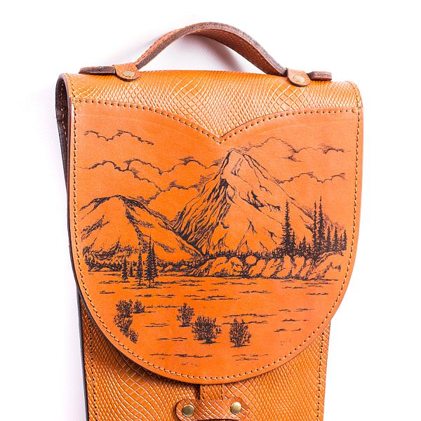 Подарочный набор шампуров 6шт. в колчане из натуральной кожи AKSO 314КК6-Г1 АКСО, Артикул: 314КК6-Г1 фото №1